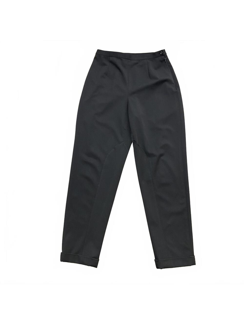 Talbots Black Stretch Dress Pants Size 8 Gusseted Side Zipper Comfy